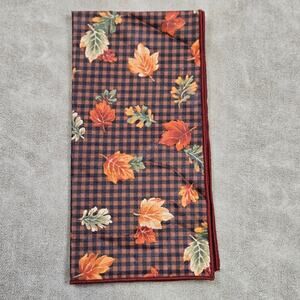 Longaberger Autumn Fall Leaves Fabric Napkin